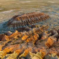 Turkmenistan's Yangykala Canyon at sunset | Richard I'Anson