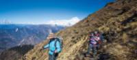 Trekkers enjoy fantastic weather while walking from Kopra Rodge to Swantha | Mark Tipple
