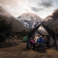 A meal with a view, spectacular views surround our campsite dining tent | Mark Tipple
